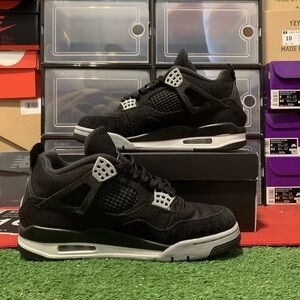 Size 9 - Jordan 4 Retro SE Mid Black Canvas